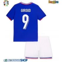 Maglie da calcio Francia Olivier Giroud #9 Prima Maglia Bambino Europei 2024 Manica Corta (+ Pantaloni corti)